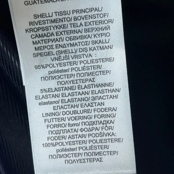 Lauren Ralph Lauren Crepe Belted Drape Front Jacket Navy PS New a1643 - Picture 7 of 9